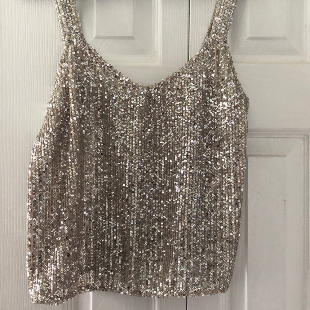 Shimmery Zara tank top